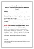 WGU C952 Computer Architecture Objective Assessment Practice Exam &lpar;150&plus; Questions&rpar;&vert; 2026 -2027WGU C952 Computer Architecture Objective Assessment Practice Exam &lpar;150&plus; Questions&rpar;&vert; 2026 -2027