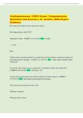Cardiopulmonary- CVICU Exam &vert; Comprehensive  Questions and Answers &vert; A&plus; Graded &vert; With Expert  Solutions