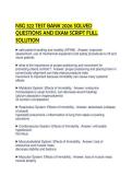 NSG 322 TEST BANK 2026 SOLVED QUESTIONS AND EXAM SCRIPT FULL SOLUTION