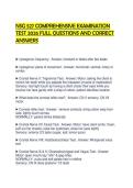 NSG 527 COMPREHENSIVE EXAMINATION TEST 2026 FULL QUESTIONS AND CORRECT ANSWERS
