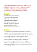TDCJ CORE COMPETENCIES test EXAM &ndash; ACTUAL EXAM  PRACTICE QUESTIONS AND 100&percnt; VERIFIED CORRECT  ANSWERS &vert; COMPLETE EXAM PREP TESTBANK &vert;  GUARANTEED PASS &vert; INSTANT DOWNLOAD PDF