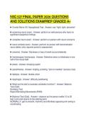 NSG 527 FINAL PAPER 2026 QUESTIONS AND SOLUTIONS EXAMPREP GRADED A&plus;