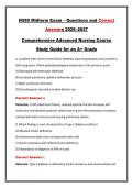 N580 Midterm Exam &ndash; Questions and Correct Answers 2026&ndash;2027 Comprehensive Advanced Nursing Course Study Guide for an A&plus; Grade