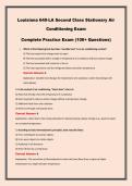 Louisiana 640-LA Second Class Stationary Air Conditioning Exam Complete Practice Exam &lpar;100&plus; Questions