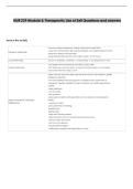 NUR 239 Module E&colon; Therapeutic Use of Self Questions and answers