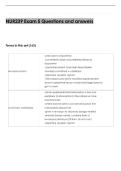 NUR239 Exam 5 Questions and answers