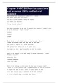 Chapter 3 NBCSN Practice questions and answers 100&percnt; verified and updated