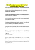 ASE A3 Test Questions and 100&percnt; Verified Correct Answers 2026&sol;2027