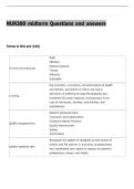 NUR300 midterm Questions and answers