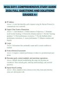 WGU D291 COMPREHENSIVE STUDY GUIDE 2026 FULL QUESTIONS AND SOLUTIONS GRADED A&plus;