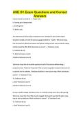 ASE G1 Exam Questions and Correct Answers