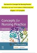 TEST BANK for Concepts for Nursing Practice&comma; 3rd Edition&comma; Jean Giddens&comma; Complete Chapters Included