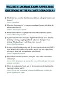 WGU D311 ACTUAL EXAM PAPER 2026 QUESTIONS WITH ANSWERS GRADED A&plus;