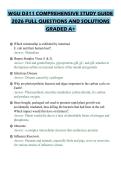 WGU D311 COMPREHENSIVE STUDY GUIDE 2026 FULL QUESTIONS AND SOLUTIONS GRADED A&plus;