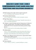 WGU D311 UAM1 TASK 1 AND 2 COMPREHENSIVE STUDY GUIDE 2026 FULL QUESTIONS AND SOLUTIONS GRADED A&plus;
