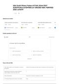 ISSA Youth Fitness Trainer Exam &lpar;2025&rpar; UPDATE Verified Questions And Answers &vert; With 100&percnt; Correct Answers graded A&plus; Guaranteed Success&excl;&excl;