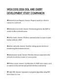 WGU D315 2026 SQL AND QUERY DEVELOPMENT STUDY COMPANION