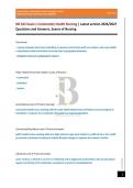 NR 442 Exam 1 Community Health Nursing &vert; Latest version 2026&sol;2027 Questions and Answers&comma; Exams of Nursing