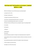 Final Exam ACCT 410 Questions and answers &vert; Updated RATED A&plus; &vert; NEW 