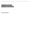 NUR190 Final Exam  Questions and answers