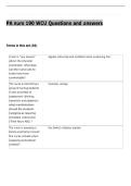PA nurs 190 WCU Questions and answers