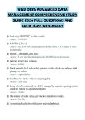 WGU D326 ADVANCED DATA MANAGEMENT COMPREHENSIVE STUDY GUIDE 2026 FULL QUESTIONS AND SOLUTIONS GRADED A&plus;