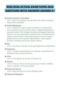WGU D336 ACTUAL EXAM PAPER 2026 QUESTIONS WITH ANSWERS GRADED A&plus;