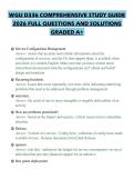 WGU D336 COMPREHENSIVE STUDY GUIDE 2026 FULL QUESTIONS AND SOLUTIONS GRADED A&plus;