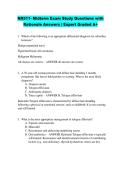 NR511- Midterm Exam Study Questions with  Rationale Answers &vert; Expert Graded A&plus;