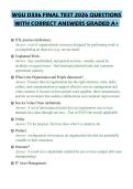 WGU D336 FINAL TEST 2026 QUESTIONS WITH CORRECT ANSWERS GRADED A&plus;