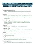 WGU D336 PRACTICE EXAMINATION 2026 QUESTIONS WITH ANSWERS GRADED A&plus;
