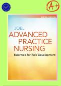 Test Bank - Advanced Practice Nursing&colon; Essentials for Role Development 5th Edition Study Guide & Practice Questions and answers 
