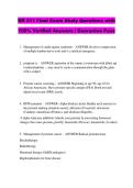 NR 511 Final Exam Study Questions with  100&percnt; Verified Answers &vert; Guarantee Pass