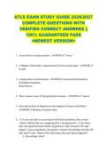 ATLS EXAM STUDY GUIDE 2026&sol;2027  COMPLETE QUESTIONS WITH  VERIFIED CORRECT ANSWERS &vert;&vert;  100&percnt; GUARANTEED PASS  <NEWEST VERSION> 