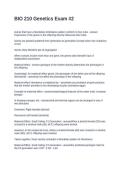 BIO 210 Genetics Exam -2&period; Questions and Answers 100&percnt; Solved
