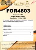 FOR4803 Assignment 1 &lpar;COMPLETE ANSWERS&rpar; 2026 - DUE 11 May 2026
