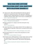 WGU D360 HRM CAPSTONE CERTIFICATION SCRIPT 2026 QUESTIONS WITH SOLUTIONS GRADED A&plus;