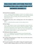 WGU D360 HRM CAPSTONE PRACTICE EXAMINATION 2026 QUESTIONS WITH ANSWERS GRADED A&plus;