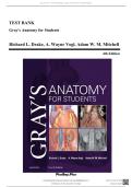 Test Bank - Gray&rsquo;s Anatomy for Students&comma; 4th Edition &lpar;Drake&comma; 2026&rpar;&comma; Chapter 1-8 &vert; All Chapters