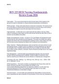 BSN 225 HESI Nursing Fundamentals  Review Exam 2026