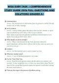 WGU D389 TASK 1 COMPREHENSIVE STUDY GUIDE 2026 FULL QUESTIONS AND SOLUTIONS GRADED A&plus;