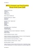 MPTC Criminal Law Final Practice  Study Guide Exam 2026