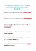 Udap Practice Test Newest 2026 Questions  and Correct Detailed Answers Already  Graded A&plus; 
