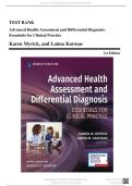 Test Bank Complete&lowbar; Advanced Health Assessment and Diagnostic Reasoning 5th Edition&comma; &lpar;2026&rpar; By Jacqueline Rhoads and Sandra Wiggins Petersen All Chapters 1-18&vert; Verified Answers With Rationale