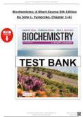 TEST BANK FOR Biochemistry&colon; A Short Course 5th Edition By &semi; Hines&comma; Justin K&period;&lpar; Latest Version 2026&rpar;