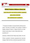 NR602 Pediatric Midterm Study Set  QUESTIONS WITH 100&percnt; RATED CORRECT ANSWERS 2025 LATEST UPDATED  100&percnt; VERIFIED GET IT CORRECT&excl;&excl;&excl;