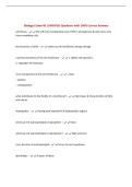 Biology I Exam &num;2 &vert;UPDATED Questions with 100&percnt; Correct Answers