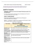 WGU D389 UXM3&colon; QUOTA TEMPLATE FOR ACADEMIC RESEARCH IN HEALTH INFORMATION MANAGEMENT &vert; 2026 UPDATE &vert; WITH COMPLETE SOLUTION&period;