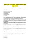 CPHIMS Exam Questions and answers &vert; Updated RATED A&plus; &vert; NEW 2026 