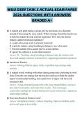 WGU D389 TASK 2 ACTUAL EXAM PAPER 2026 QUESTIONS WITH ANSWERS GRADED A&plus;